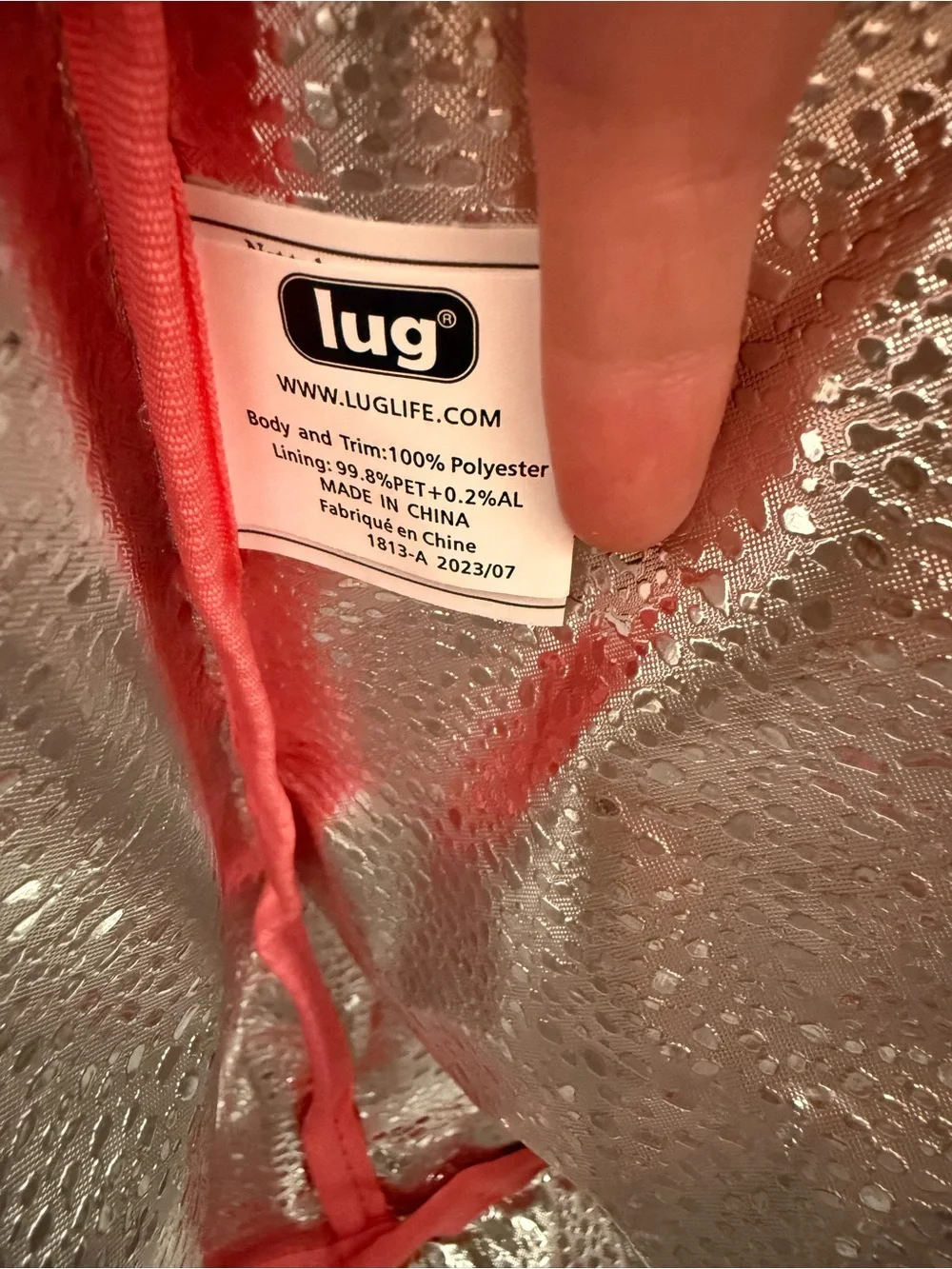 Lug Scramble Insulated Tote Pink Watermelon NEW